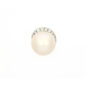 PENDENTIF OR GRIS  750/00 PERLE DE CULTURE EAU DOUCE CHINE