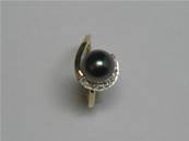 BAGUE OR JAUNE 750/00 PERLE DE CULTURE MERS DU SUD TAHITI 8/9MM