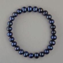BRACELET 20.00g EAU DOUCE CHINE 6/7MM BAROQUE NOIRE