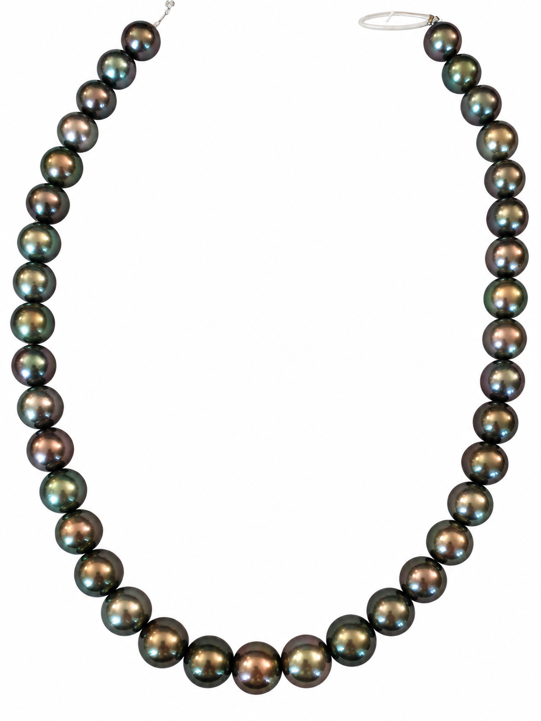 CHOKER MER DU SUD TAHITI 10/12MM SEMI-RONDE LONGUEUR 41 CM