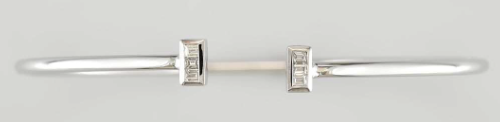 BRACELET OR GRIS 750/00 1.33 GR D0.15(6bg) G4.18
