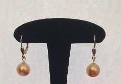 BO OR GRIS 750/00 MER DU SUD PHILIPPINES 9/10MM RONDE GOLD