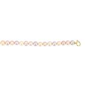 COLLIER OR JAUNE 750/00 PERLE DE CULTURE EAU DOUCE CHINE 8/8,5MM