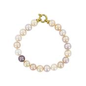BRACELET OR JAUNE 750/00 PERLE DE CULTURE EAU DOUCE CHINE 8/8,5MM