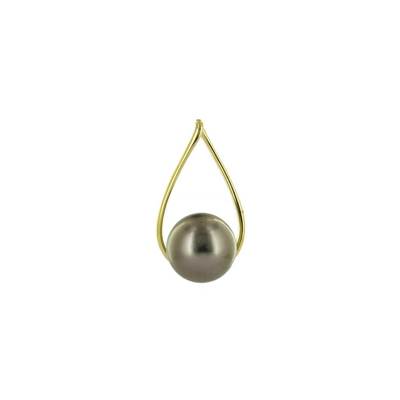 PENDENTIF OR JAUNE 750/00 PERLE DE CULTURE MERS DU SUD TAHITI