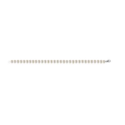 BRACELET OR GRIS 750/00 PERLE DE CULTURE EAU DOUCE CHINE 5/5,5MM