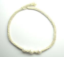 COLLIER EAU DOUCE CHINE 10,5/12MM CERCLEE BLANCHE