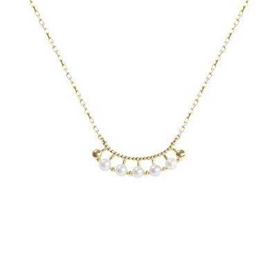 COLLIER OR JAUNE  750/00 PERLE DE CULTURE AKOYA JAPON