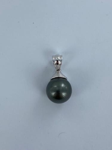 PENDENTIF OR GRIS 750/00 PERLE DE CULTURE MERS DU SUD TAHITI