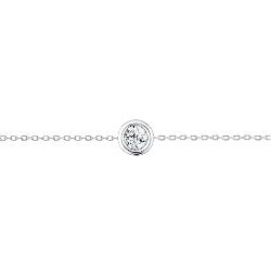 BRACELET OR GRIS 750/00 BRA OG D0.30 SERTI CLOS