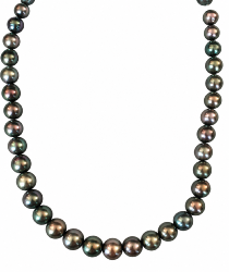 CHOKER MERS DU SUD TAHITI 10/14MM POIRE LONGUEUR 40 CM