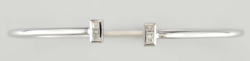 BRACELET OR GRIS 750/00 1.33 GR D0.15(6bg) G4.18