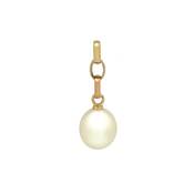 PENDENTIF 3 ORS 750/00 PERLE DE CULTURE EAU DOUCE CHINE 10/10,5MM