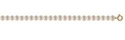 COLLIER OR JAUNE 750/00  EAU DOUCE CHINE 4/4,5MM SEMI-RONDE