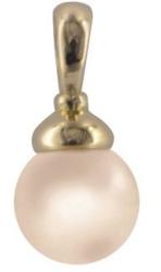 PENDENTIF OR JAUNE 750/00 EAU DOUCE CHINE 9MM POIRE BELIERE 0.60 GR